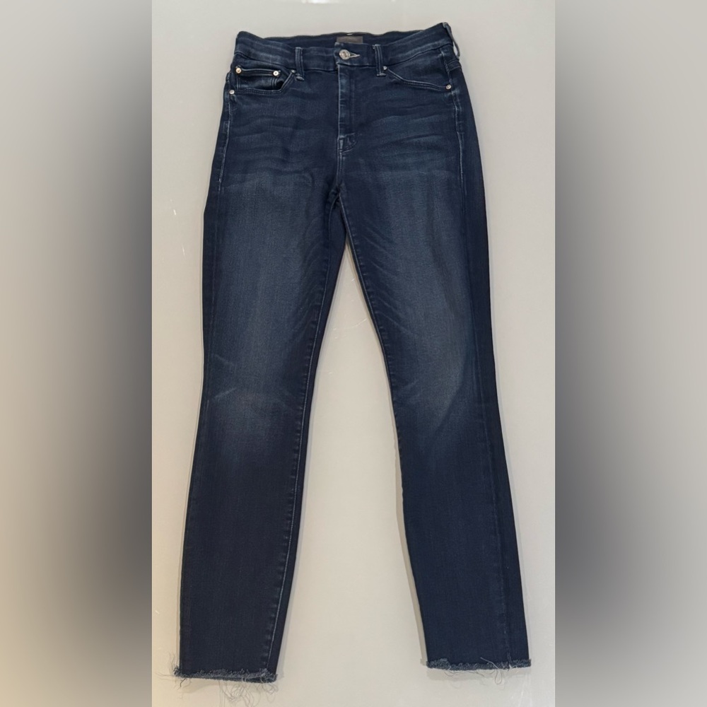Mother Ankle Fray Jeans – Dark Wash (Size 26)